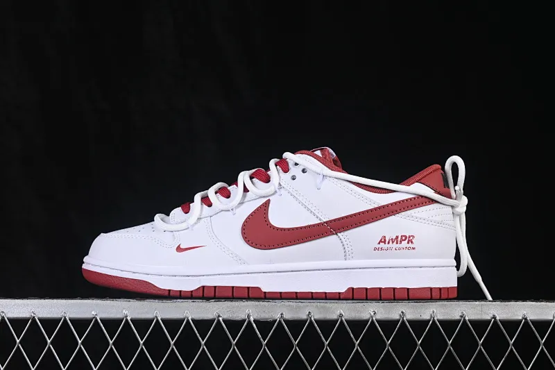 All categories Nk SB Dunk Series Nk SB Dunk Low High-end customized low-top sneakers Nike SB Dunk Low White and red hook straps Low-top casual sneakers WR0620-119
